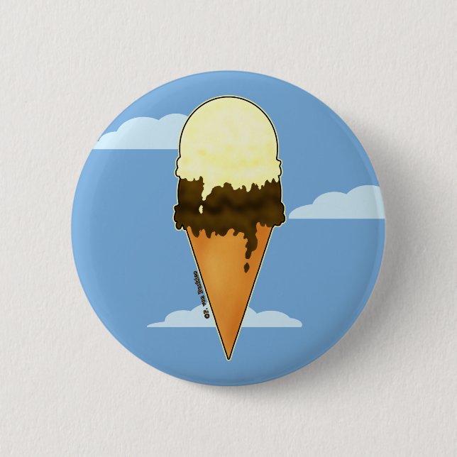 Cute Ice Cream Stift & Buttons Knapp (Framsida)