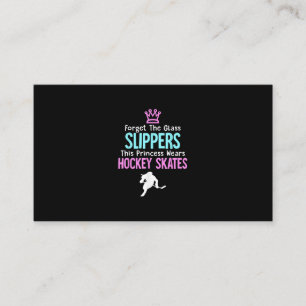 Cute Ice Hockey Girls Gift Women Quote Visitkort