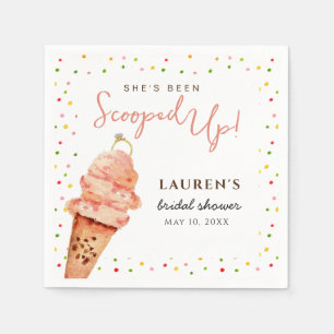 Cute Ice kräm med Sprinkles-Möhippa Pappersservett