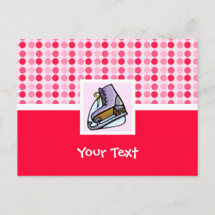 Cute Ice Skate Vykort