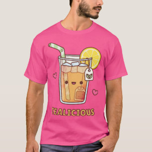 Cute Iced Lemon Tea Tealicious Pun T Shirt