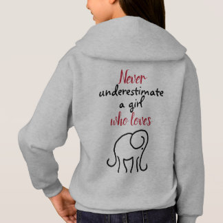 Cute Iconic Elephant Loving Girl's Slogan T Shirt