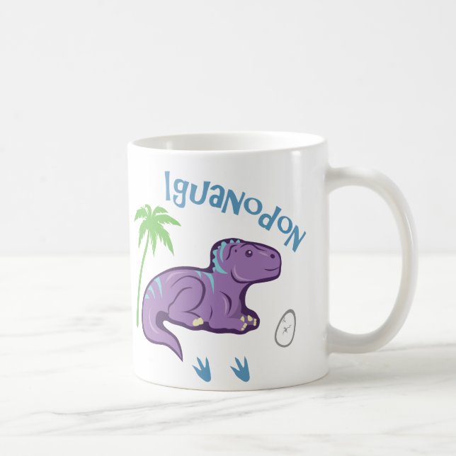 Cute Iguanodon Kaffemugg (Höger)
