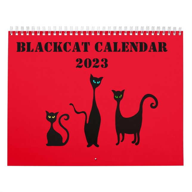 Cute Illustrated Calendar med katter Kalender (Omslag)