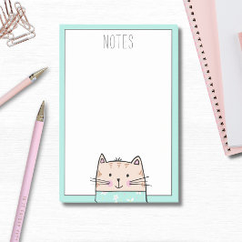 Cute Illustrated Cat Post-it Block