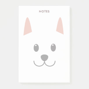 Cute Illustrated Hund Post-it Block