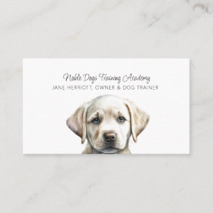 Cute Illustrated Puppy Hund Trainer Visitkort