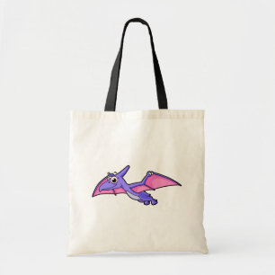 Cute Illustration av en flygande Pterodactyl. Tygkasse