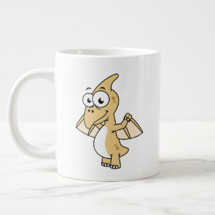 Cute Illustration av en pterodactyl. 2 Jumbo Mugg