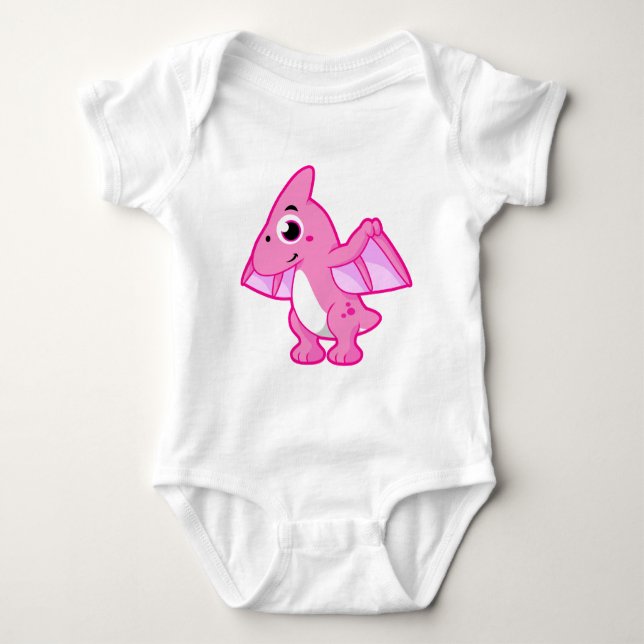 Cute Illustration av en pterodactyl. T Shirt (Framsida)