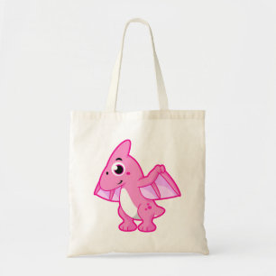 Cute Illustration av en pterodactyl. Tygkasse