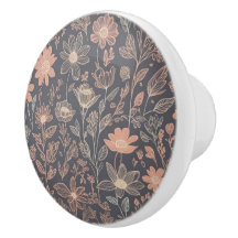 Cute illustration grafisk linje ritad blommor