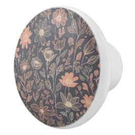 Cute illustration grafisk linje ritad blommor knopp