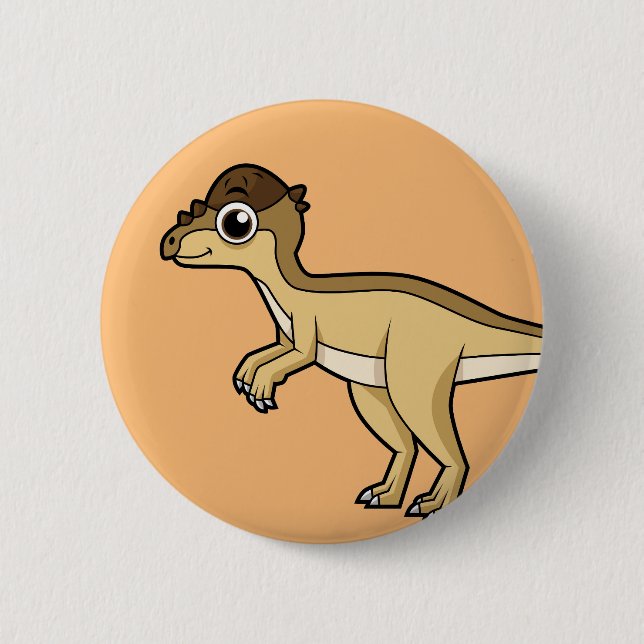 Cute Illustration of a Pachycephalosaurus dinosaur Knapp (Framsida)