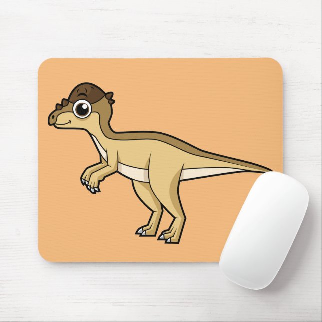 Cute Illustration of a Pachycephalosaurus dinosaur Musmatta (Med mus)
