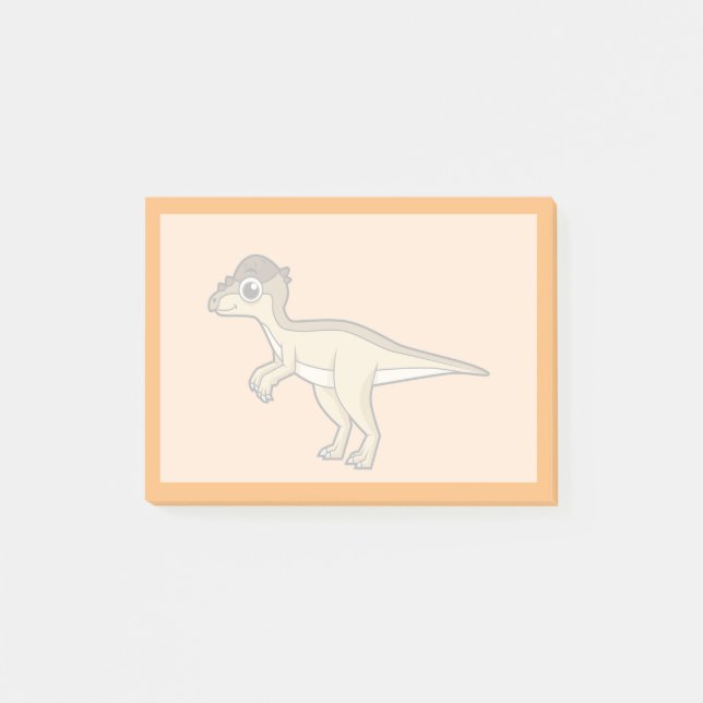 Cute Illustration of a Pachycephalosaurus dinosaur Post-it Block (Framsida)