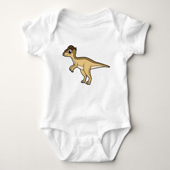 Cute Illustration of a Pachycephalosaurus dinosaur T Shirt (Framsida)