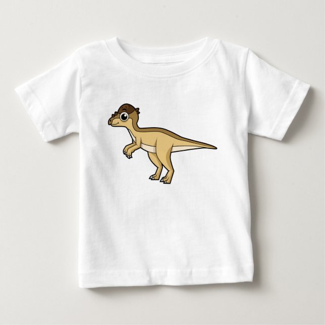 Cute Illustration of a Pachycephalosaurus dinosaur T Shirt (Framsida)