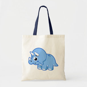 Cute Illustration of a Triceratops Dinosaur. Tygkasse