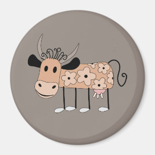 Cute illustrerad av Cow Magnet