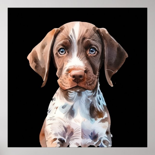 Cute-illustrerad hund poster (Framsidan)