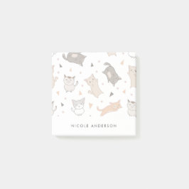 Cute Illustrerade katter Post-it Block