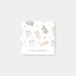 Cute Illustrerade katter Post-it Block