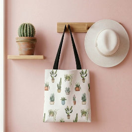 Cute-illustrerade rumsverk shopping bag tygkasse