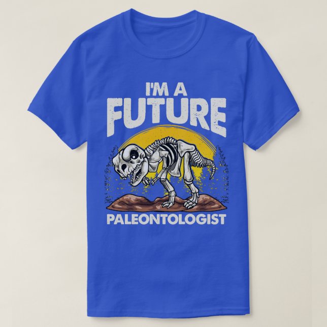 Cute Im A Future Paleontolog Dinosaur besatt T Shirt (Design framsida)
