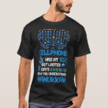 Cute Imagine om mobiltelefonen var vid 10 Chanukah T Shirt<br><div class="desc">Cute Imagine om din mobil var vid 10 Chanukah Hanukkah</div>