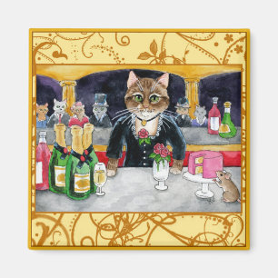 Cute impressionist cat, mus, Manet, Paris Magnet