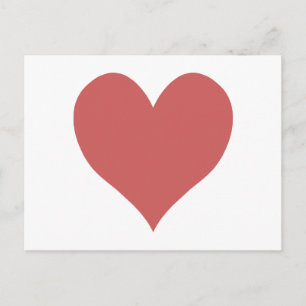 Cute Indian Red Heart Vykort