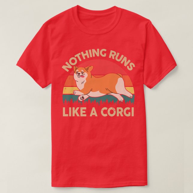 Cute Ingenting Springa som A    CorgiPembroke Wels T Shirt (Design framsida)