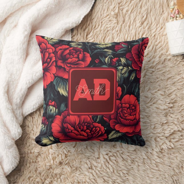 Cute Initial Ro Family Pillow Kudde (Filt)