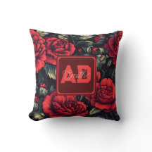 Cute Initial Ro Family Pillow