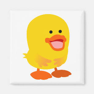 Cute Innocent Tecknad Anka Magnet