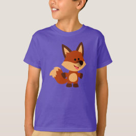 Cute Innocent Tecknad Fox Children T-Shirt