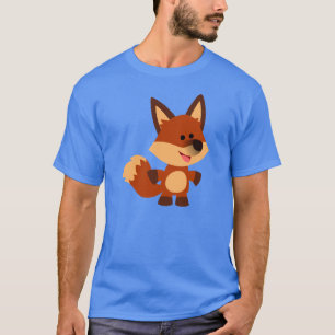 Cute Innocent Tecknad Fox T-Shirt