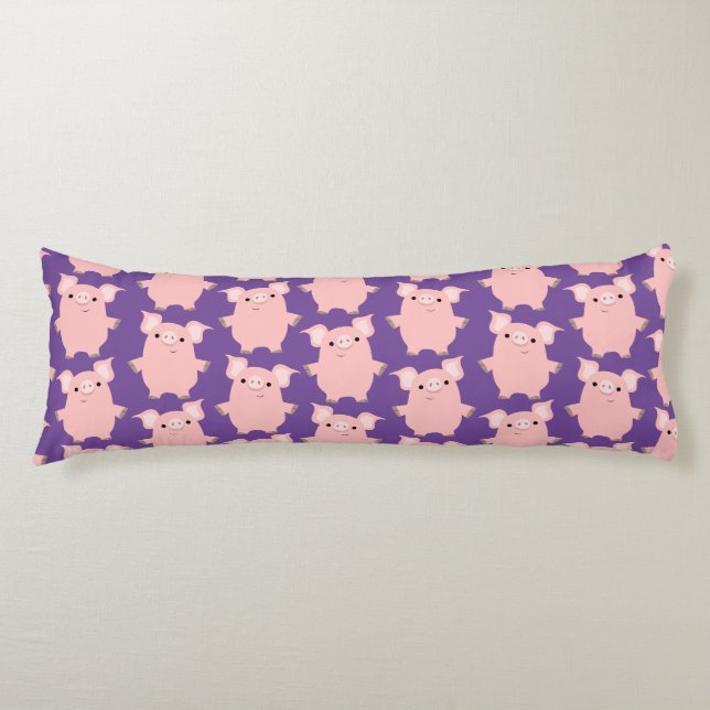 Cute Inquisitive Tecknad Grisar Body Pillow Kroppskudde (Framsidan)