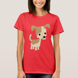 Cute Inquisitive Tecknad hund Women T-shirt