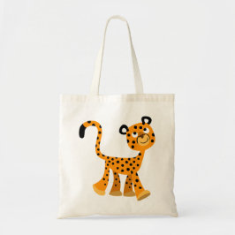 Cute Insouciant Tecknad Cheetah Bag Tygkasse