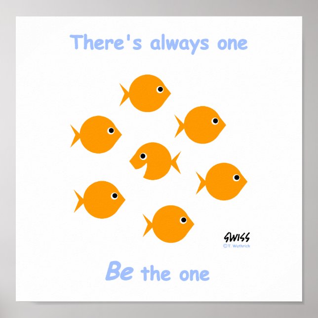 Cute Inspirational "Always One"-Tecknad Poster (Framsidan)