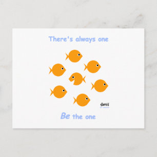 Cute-inspirerande inkasserbart vykort
