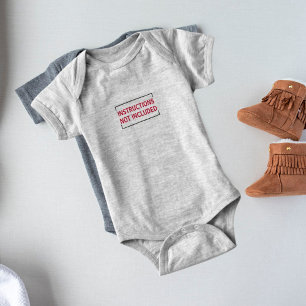 Cute Instructions Not include Baby Bodykostym T Shirt