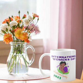 Cute Internationell kvinnodagen Anpassningsbar Mug Kaffemugg