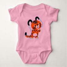 Cute Intressed Tecknad Tiger Baby Clothing