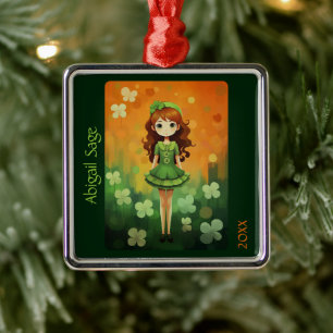 Cute Irish Dancer jul Irish Step Dance Julgransprydnad Metall