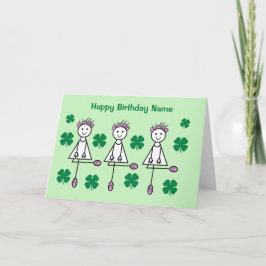 Cute Irish Dancing Girls Birthday Kort