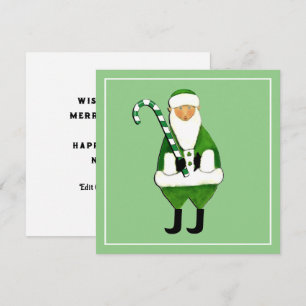 Cute Irish Jultomten julkort Kort