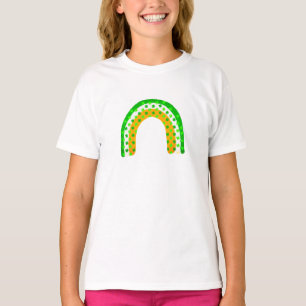 Cute Irish Klöver Grönt Rainbow Shirt för barn T